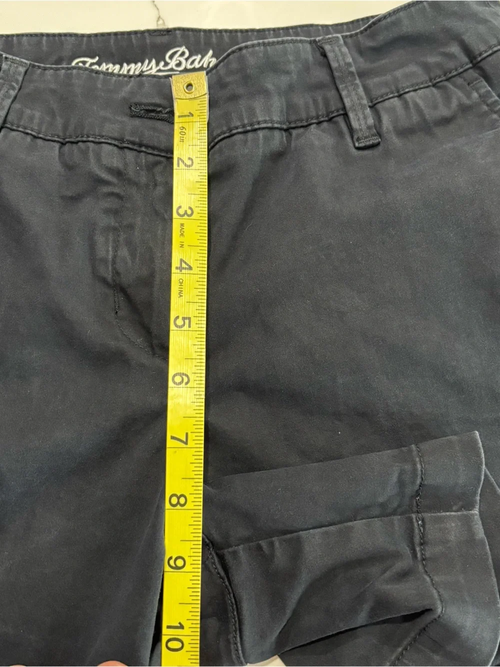 Tommy Bahama Black Soft Twill Cotton Lyocell Women's Casual Chino Shorts Size 4